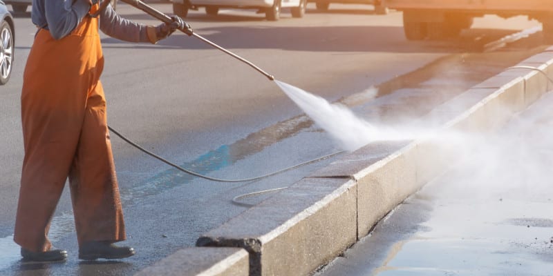 storefront pressure washing